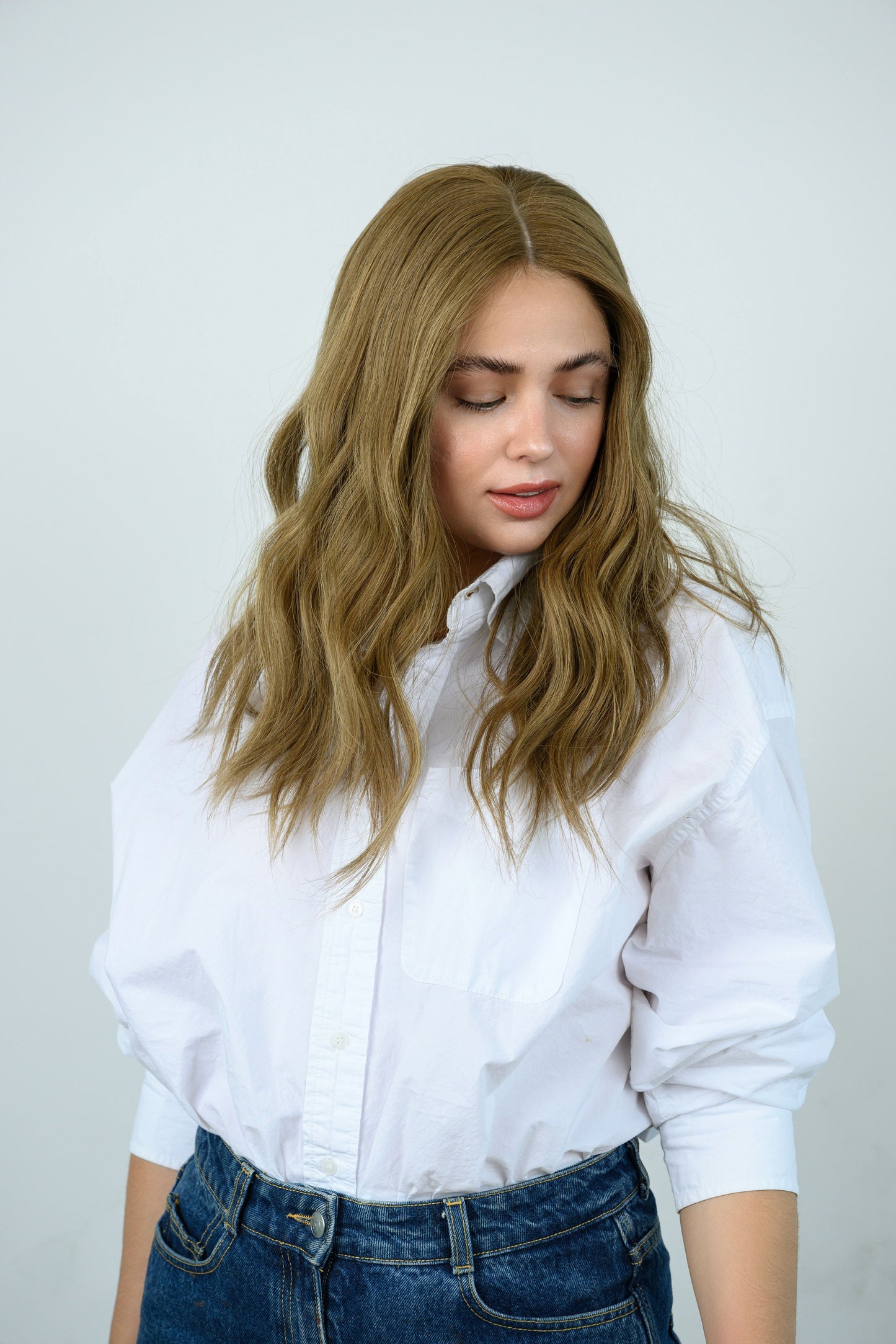 18” Dk LB L lace top