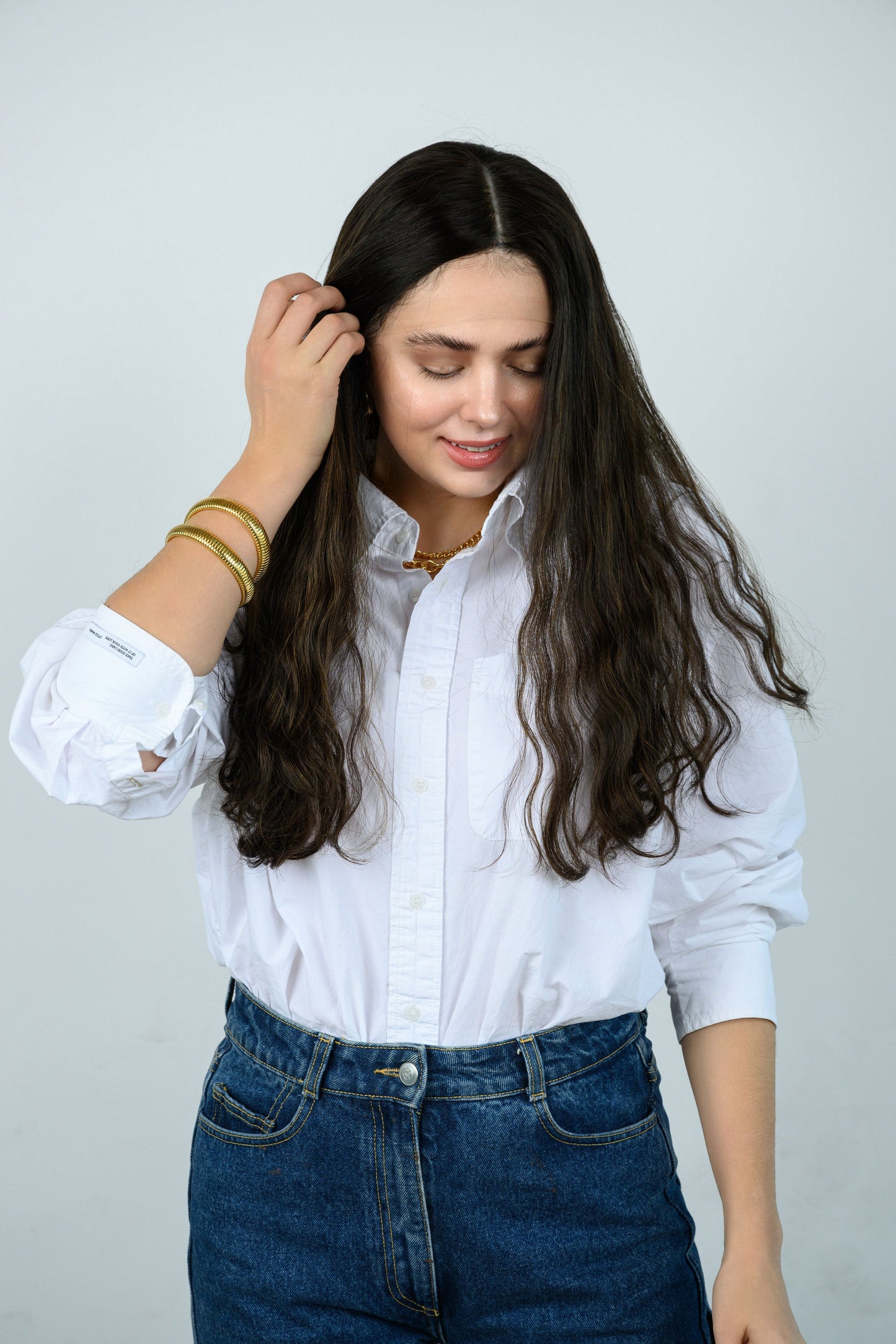 24” 3/6 M seamless lace front wavy