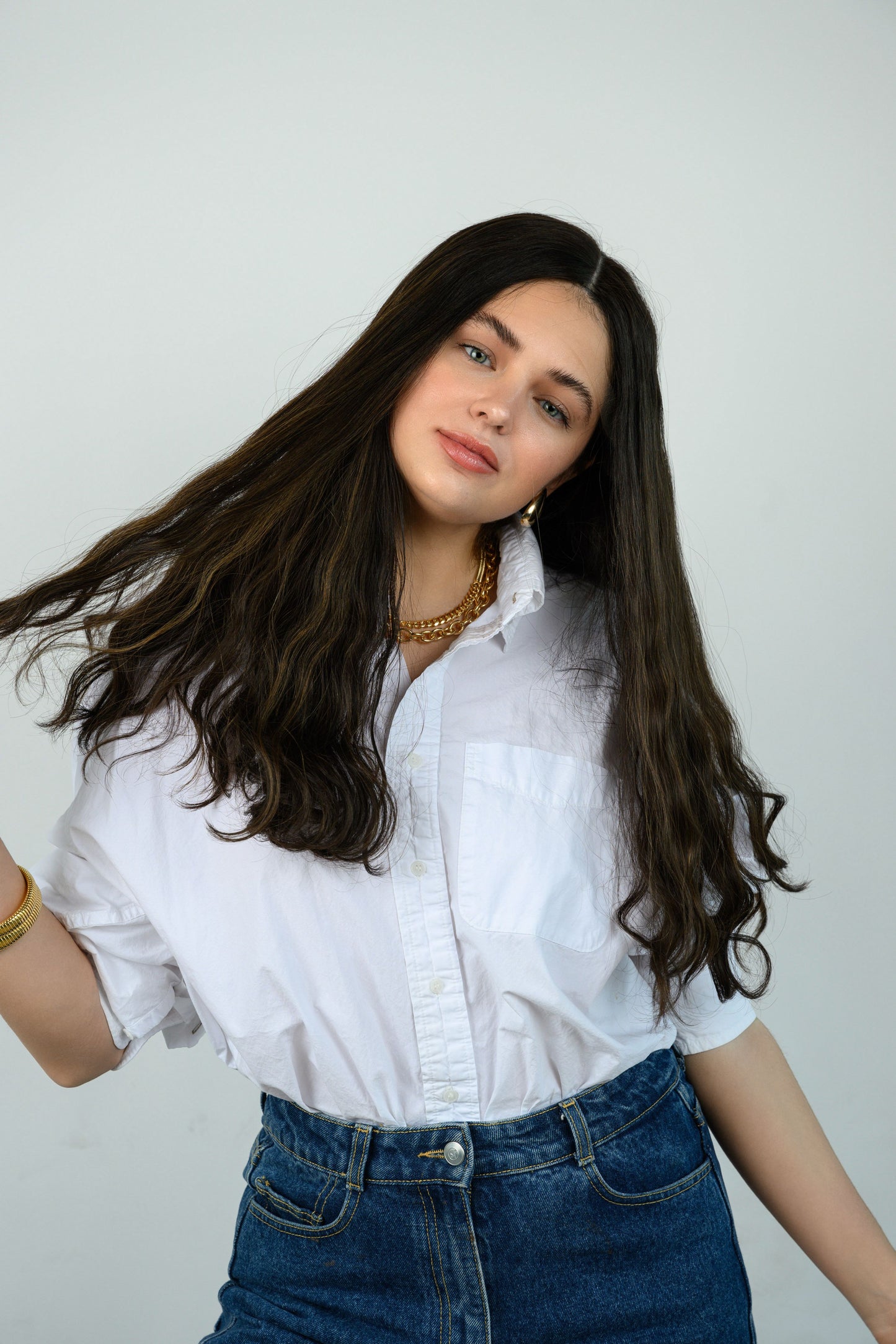 24” 3/6 M seamless lace front wavy